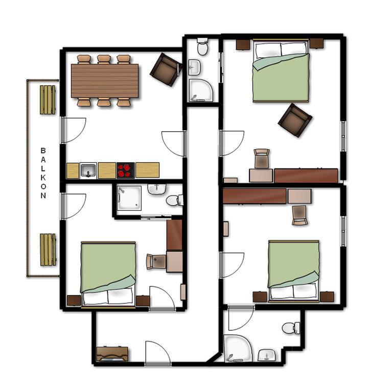 Apartements Richlegghof Filzmoos Quarto foto